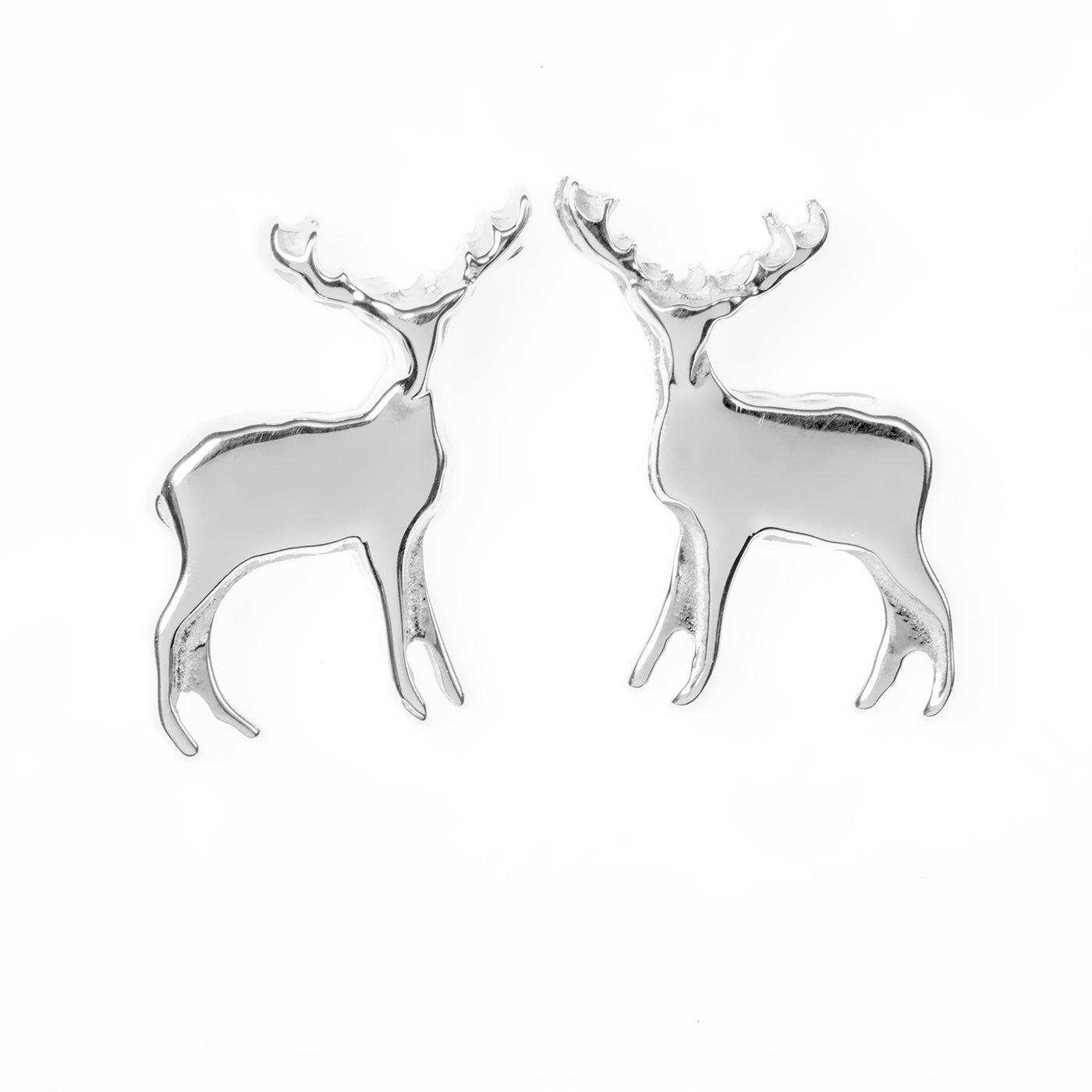 Statant Stag Stud Earrings