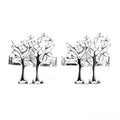Birds in the branches cufflinks
