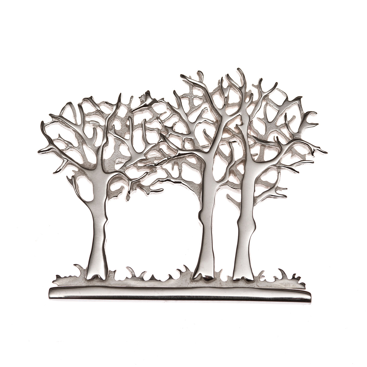 Tree Brooch, featuring a small bird flying from its branches