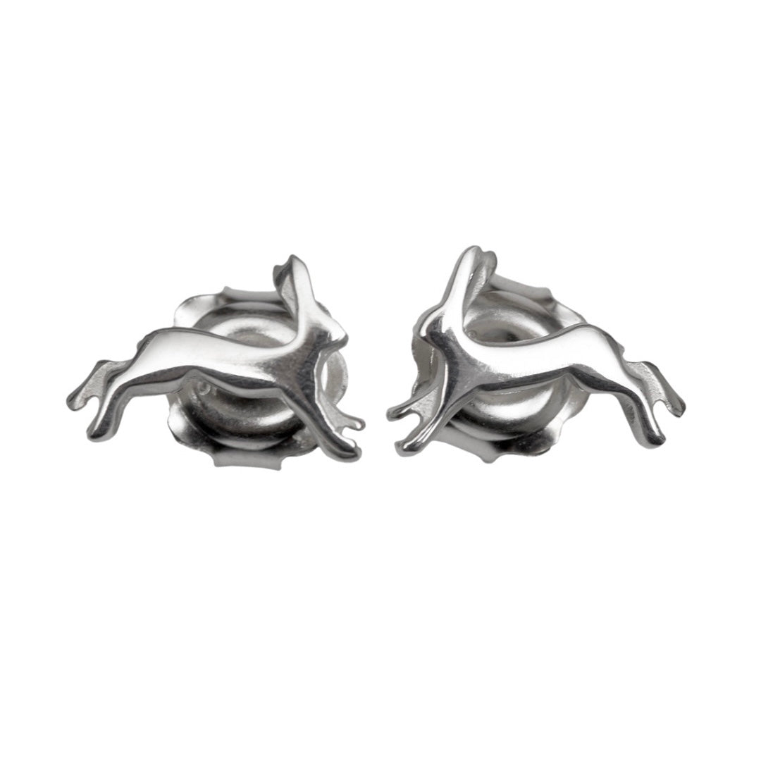 Running Hare Stud Earrings