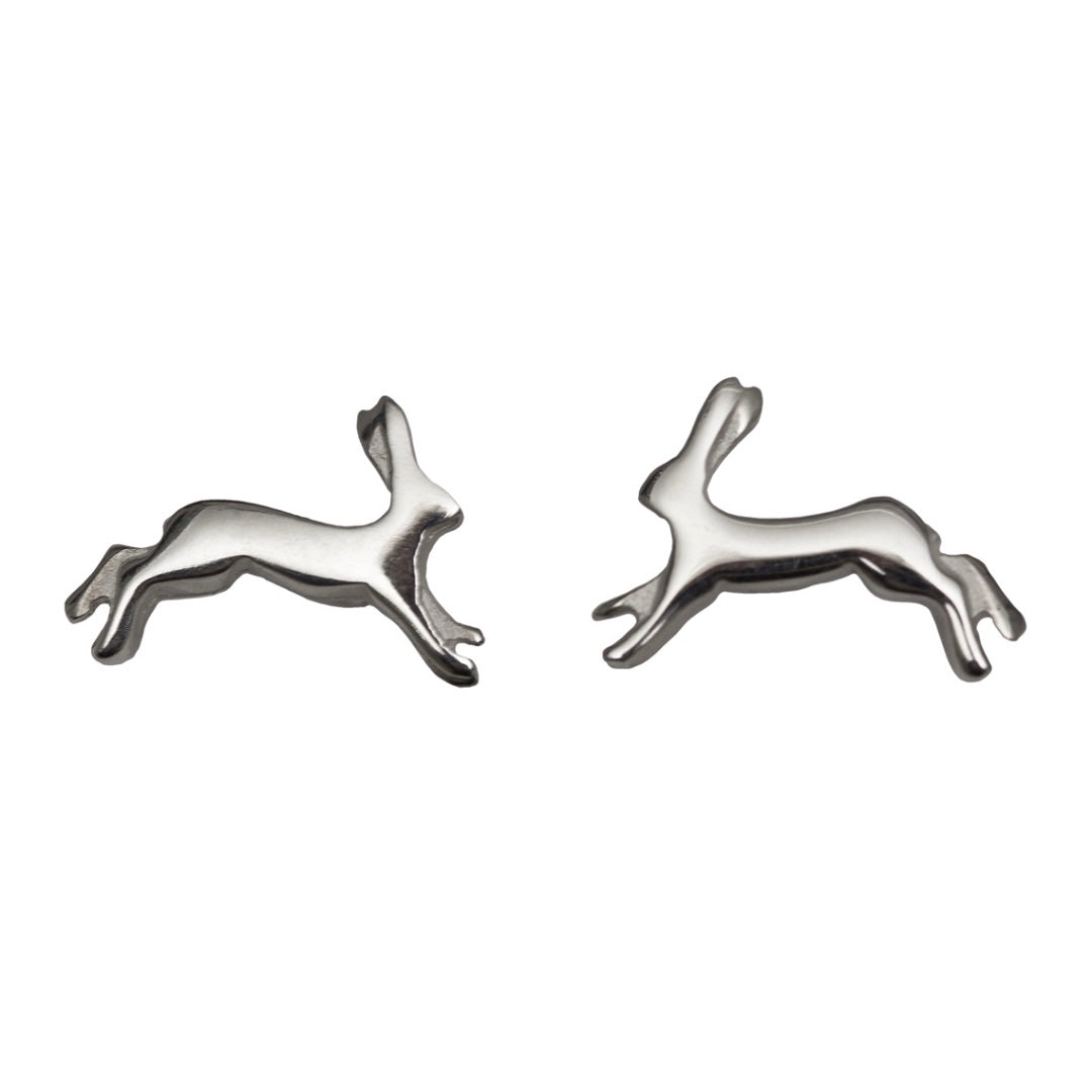 Running Hare Stud Earrings