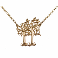 Birds in the branches Necklace, 9ct Gold