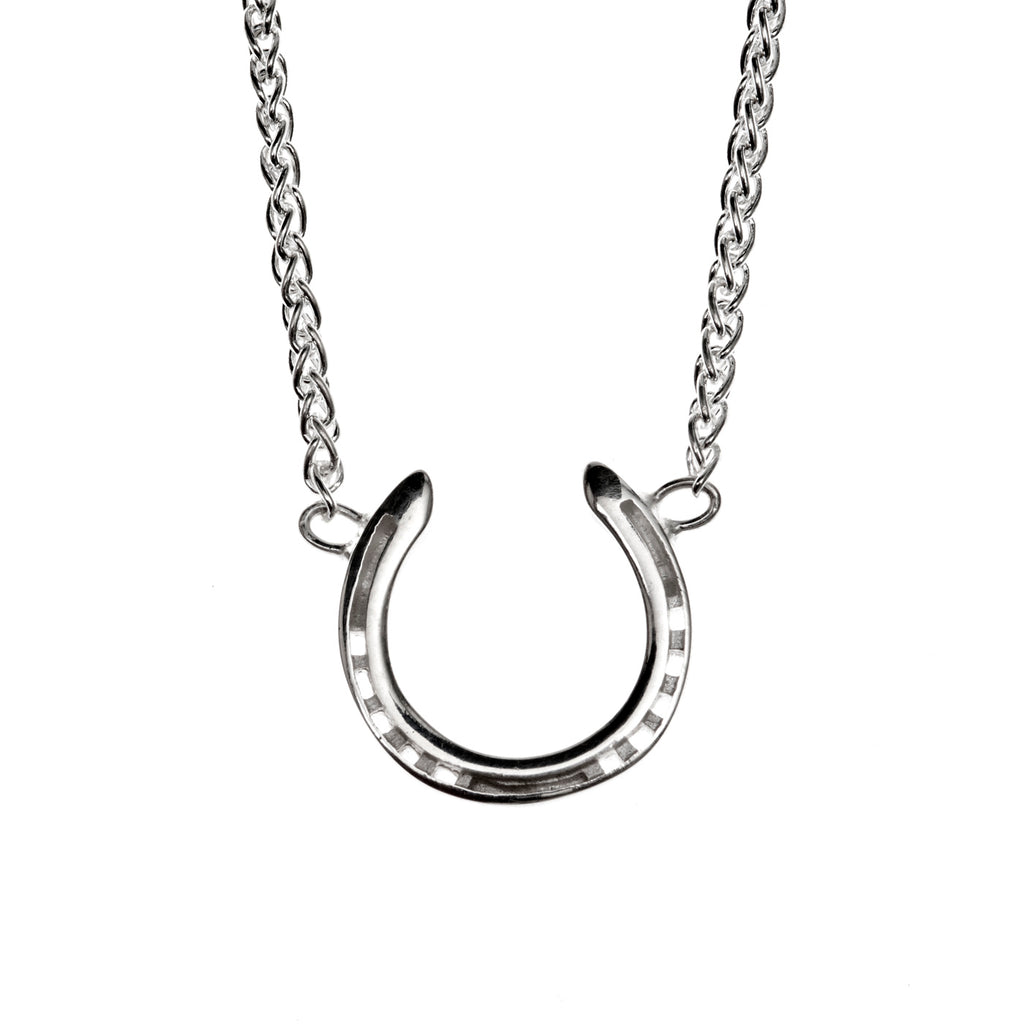 Horse Shoe Necklace Front Shoe
